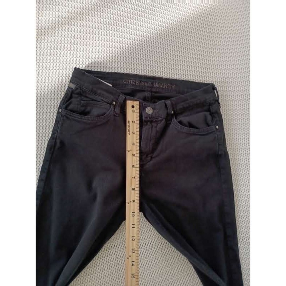 Citizens of Humanity Slim Straight Black Jeans Mens 29x29 Made in USA - Picture 8 of 12